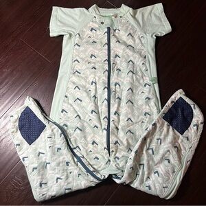 Ergo Pouch Australia Mint and Navy Kids Sleep Sack Bedtime Age 4-6